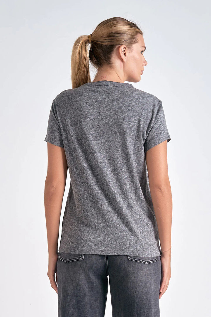 AMOUR CREW NECK TEE-GREY