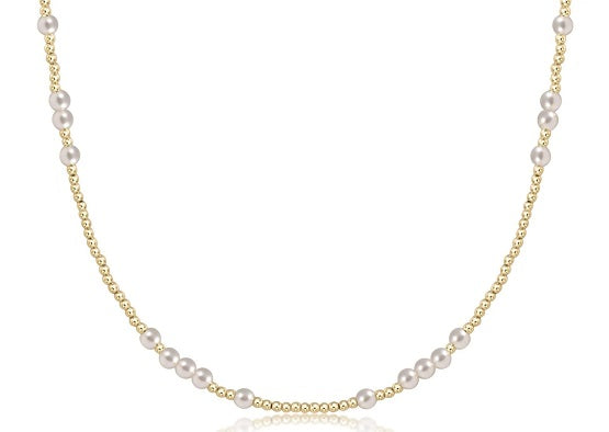 15'' HOPE UNWRITTEN PEARL CHOKER-GOLD - Kingfisher Road - Online Boutique