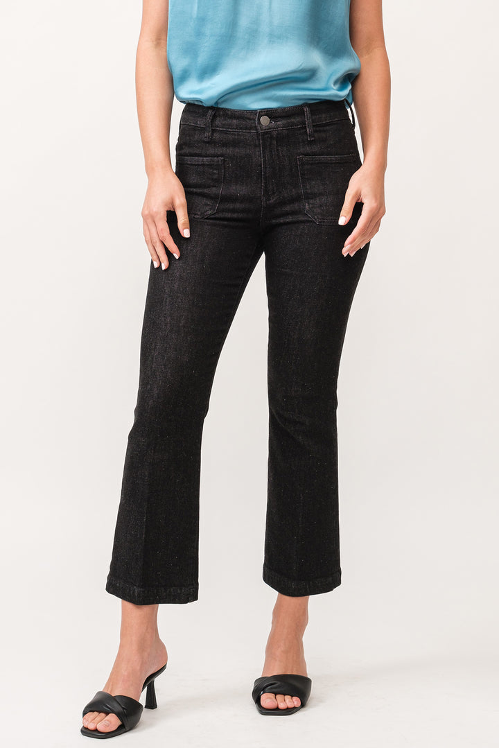 JEANNE CROPPED MID-RISE JEAN-TRUE BLACK