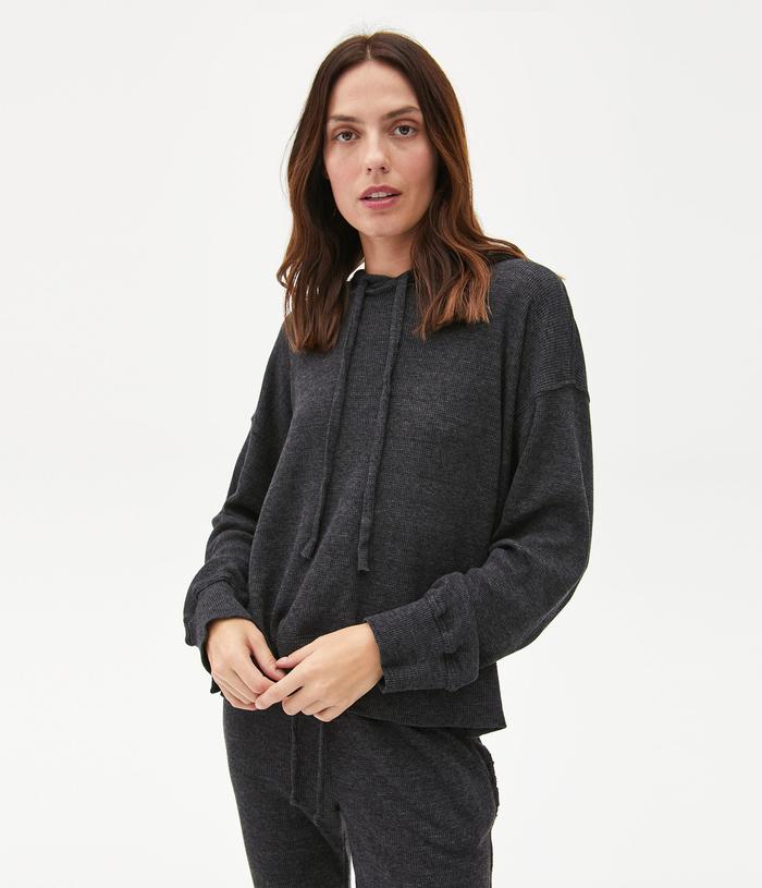 KYLO THERMAL HOODIE WITH SIDE SLITS - Kingfisher Road - Online Boutique