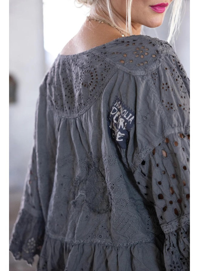 DEAR LIZA EYELET BLOUSE-OZZY – Kingfisher Road