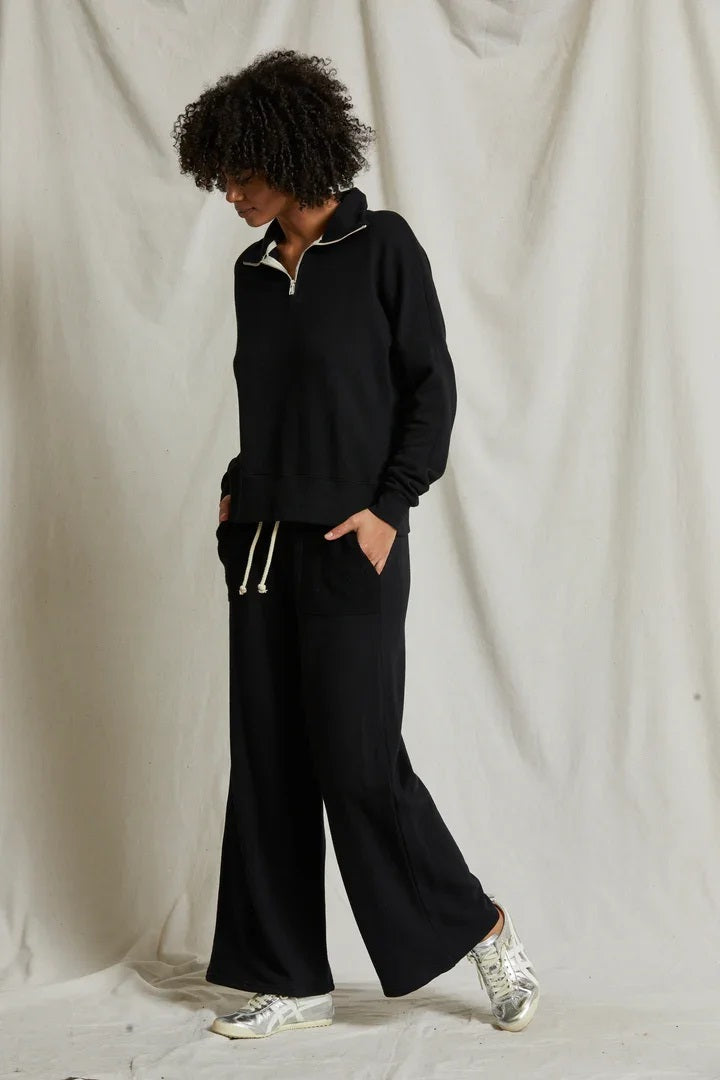 ROSANNA REVERSE POCKET PANT-TRUE BLACK