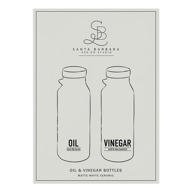 MATTE OIL + VINEGAR BOTTLE SET