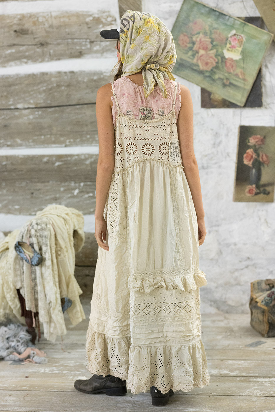 EYELET ESTI CAMI DRESS-MOONLIGHT - Kingfisher Road - Online Boutique