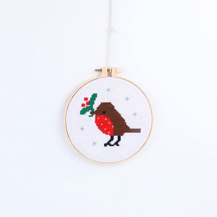 HOLIDAY CROSS STITCH EMBROIDERY CRAFT KIT