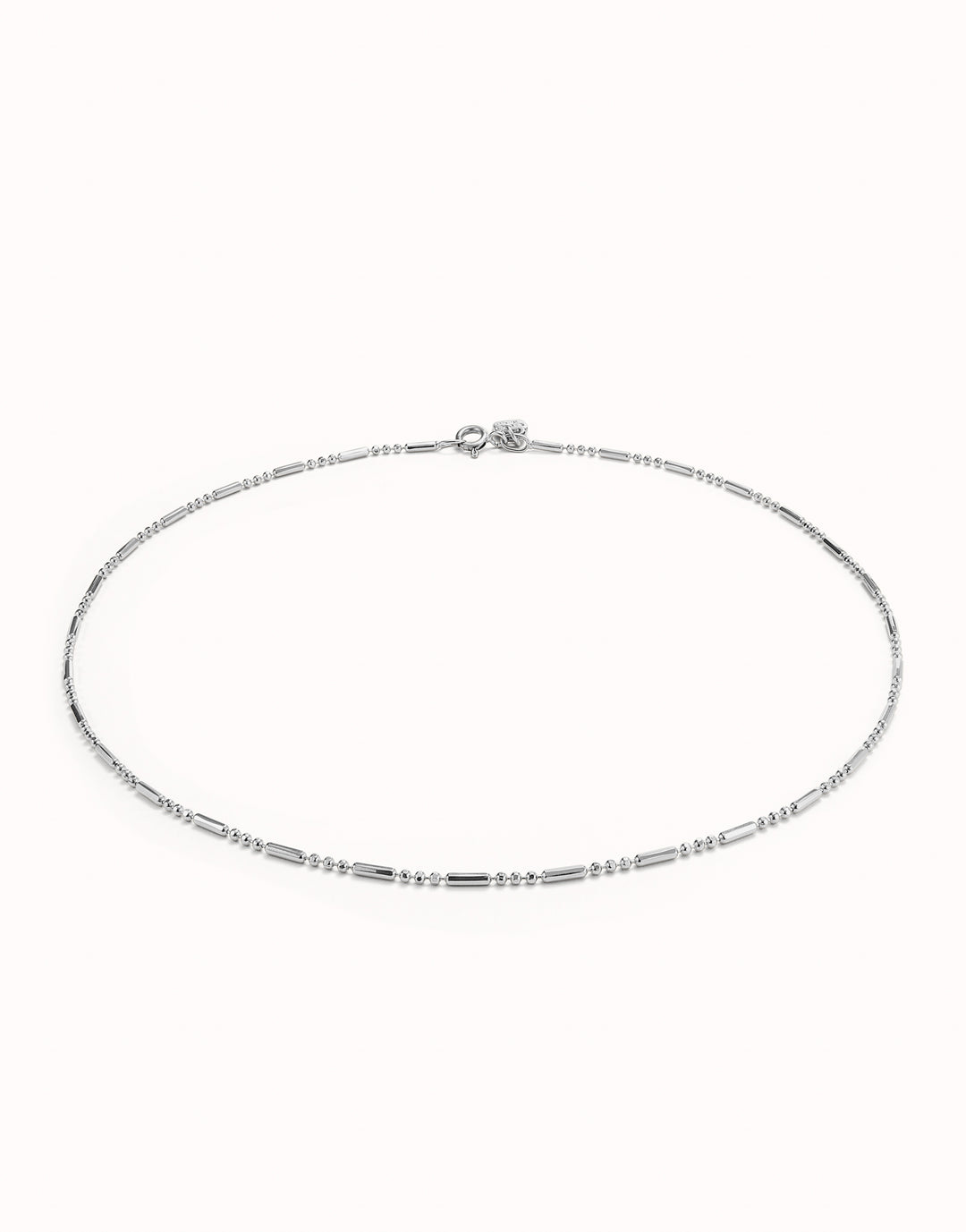 BAR/BALL CHAIN NECKLACE 15"-SILVER - Kingfisher Road - Online Boutique