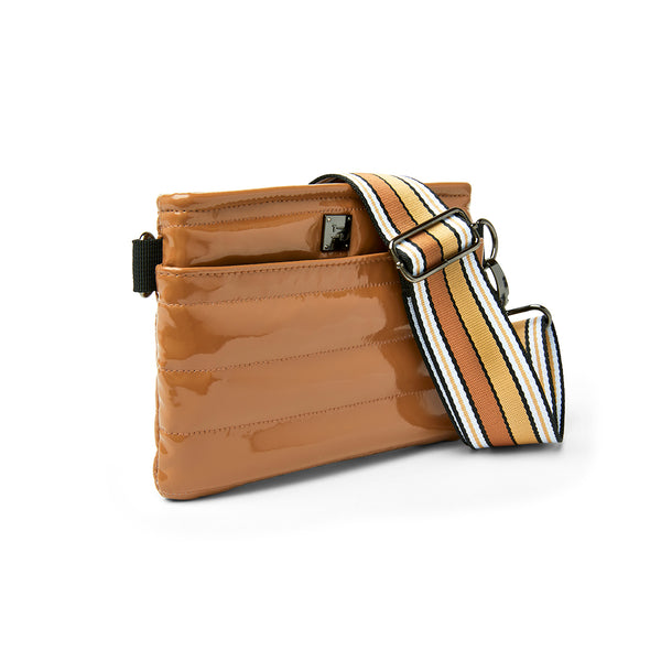 BUM BAG/CROSSBODY-DARK NUDE PATENT - Kingfisher Road - Online Boutique