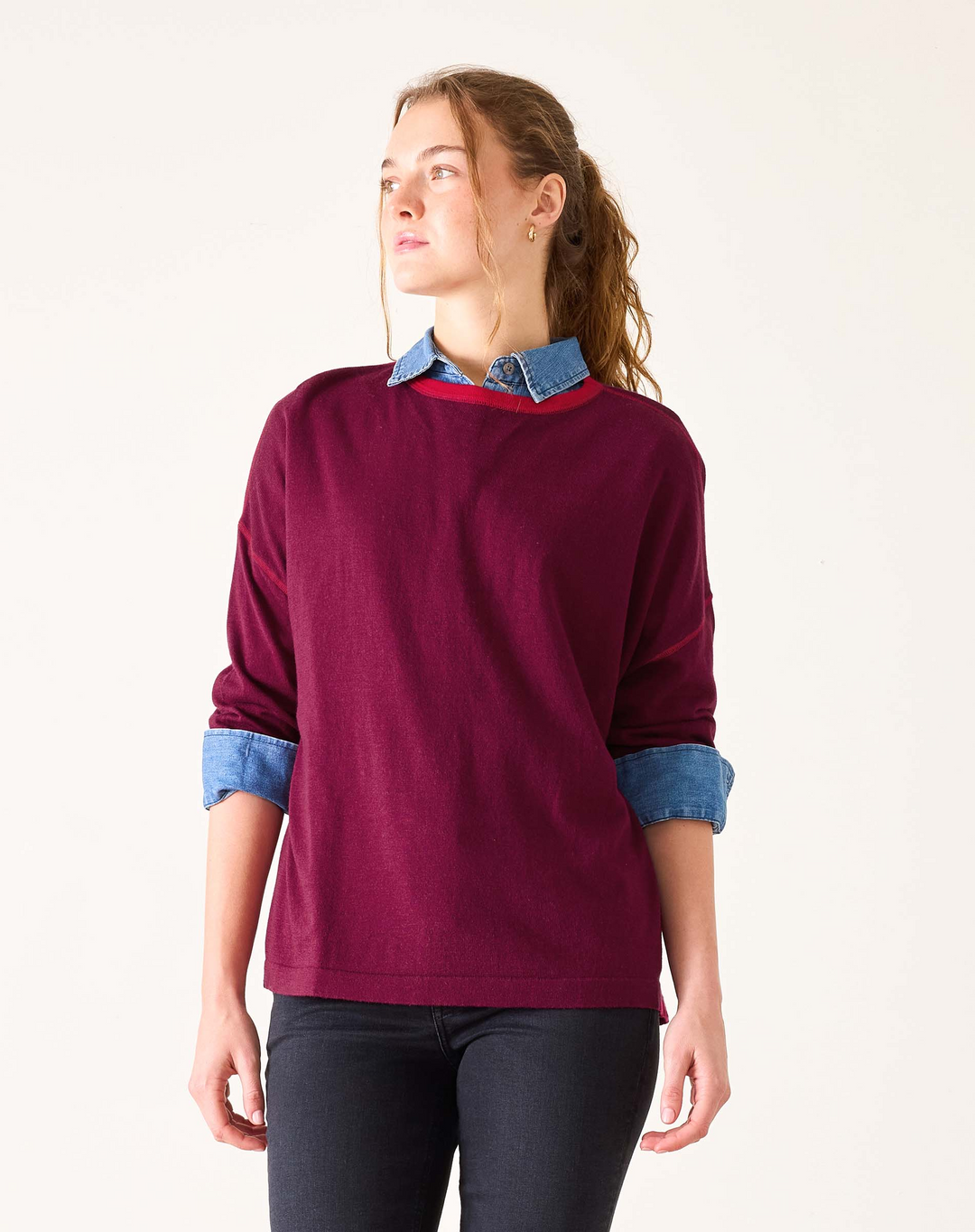 DEL MAR SWEATER-SANGRIA - Kingfisher Road - Online Boutique