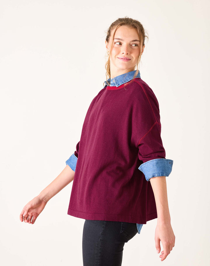 DEL MAR SWEATER-SANGRIA - Kingfisher Road - Online Boutique