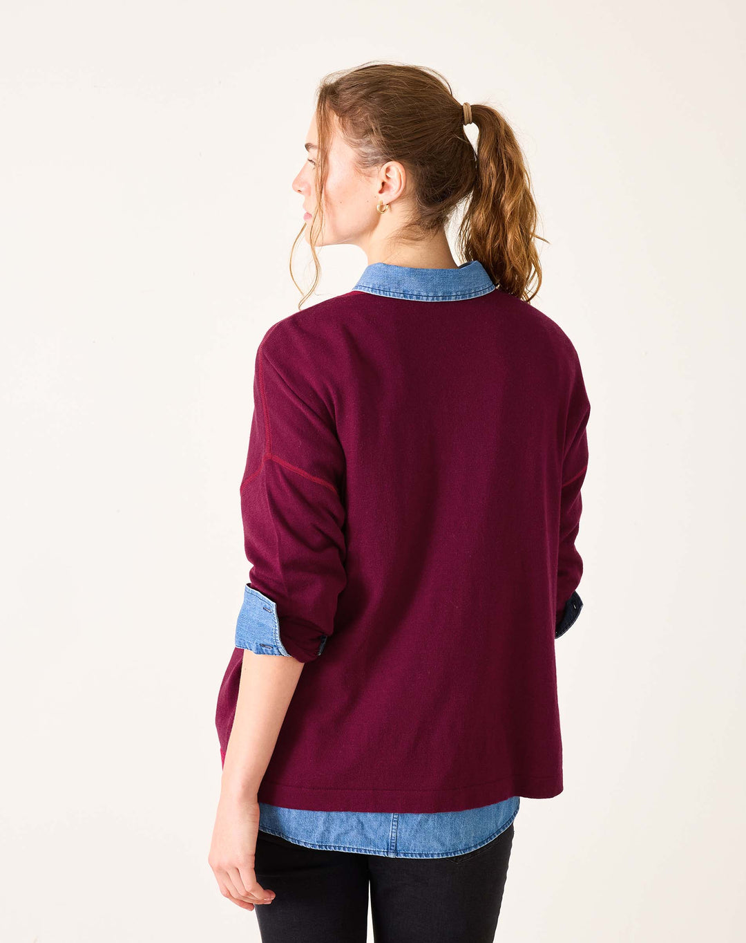 DEL MAR SWEATER-SANGRIA - Kingfisher Road - Online Boutique