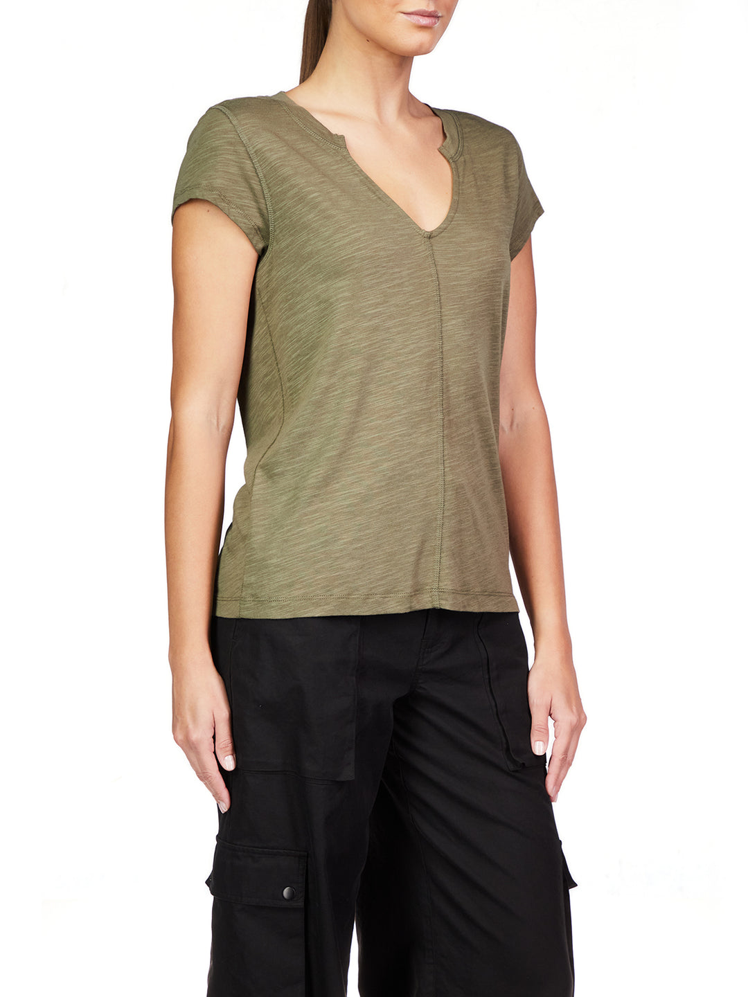 THE NEW GIRL TEE-BURNT OLIVE - Kingfisher Road - Online Boutique