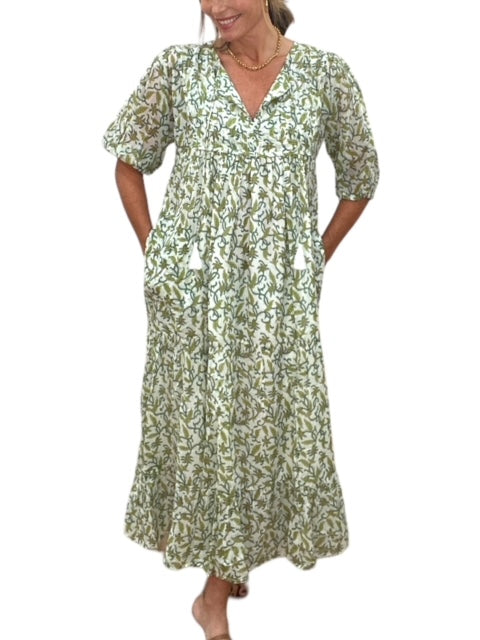 VIDA MAXI DRESS-GREEN - Kingfisher Road - Online Boutique