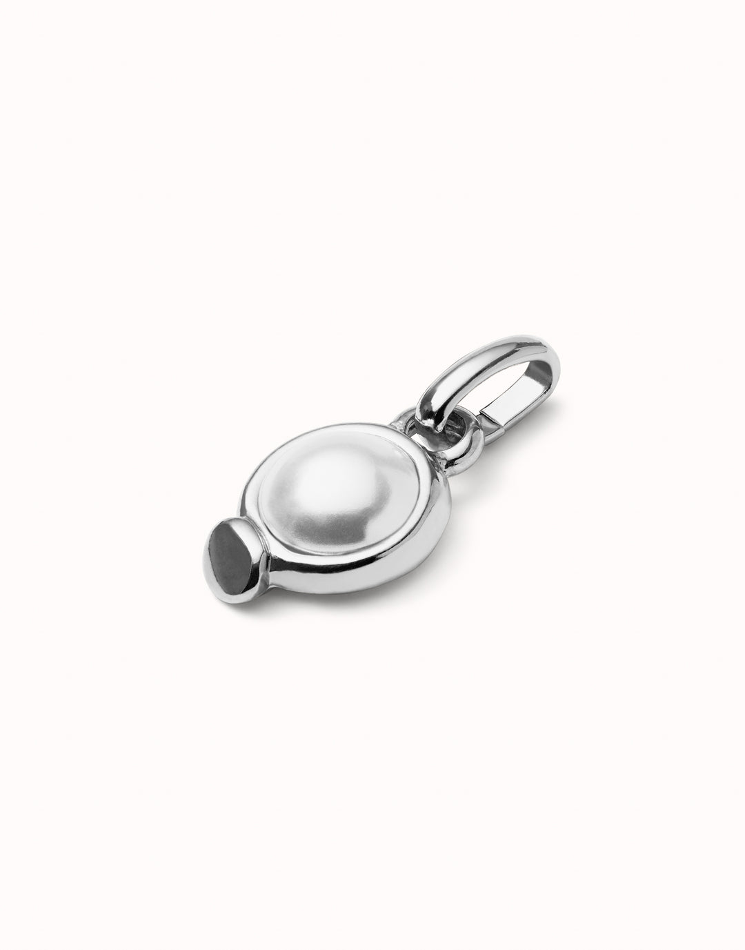 CIRCULAR PEARL CABACHON CHARM-SILVER - Kingfisher Road - Online Boutique