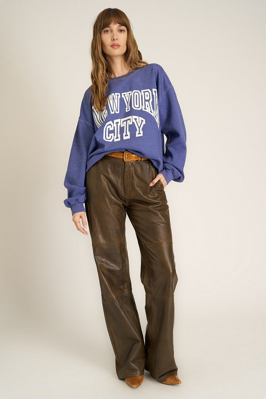 NEW YORK CITY SWEATSHIRT-RICH INDIGO