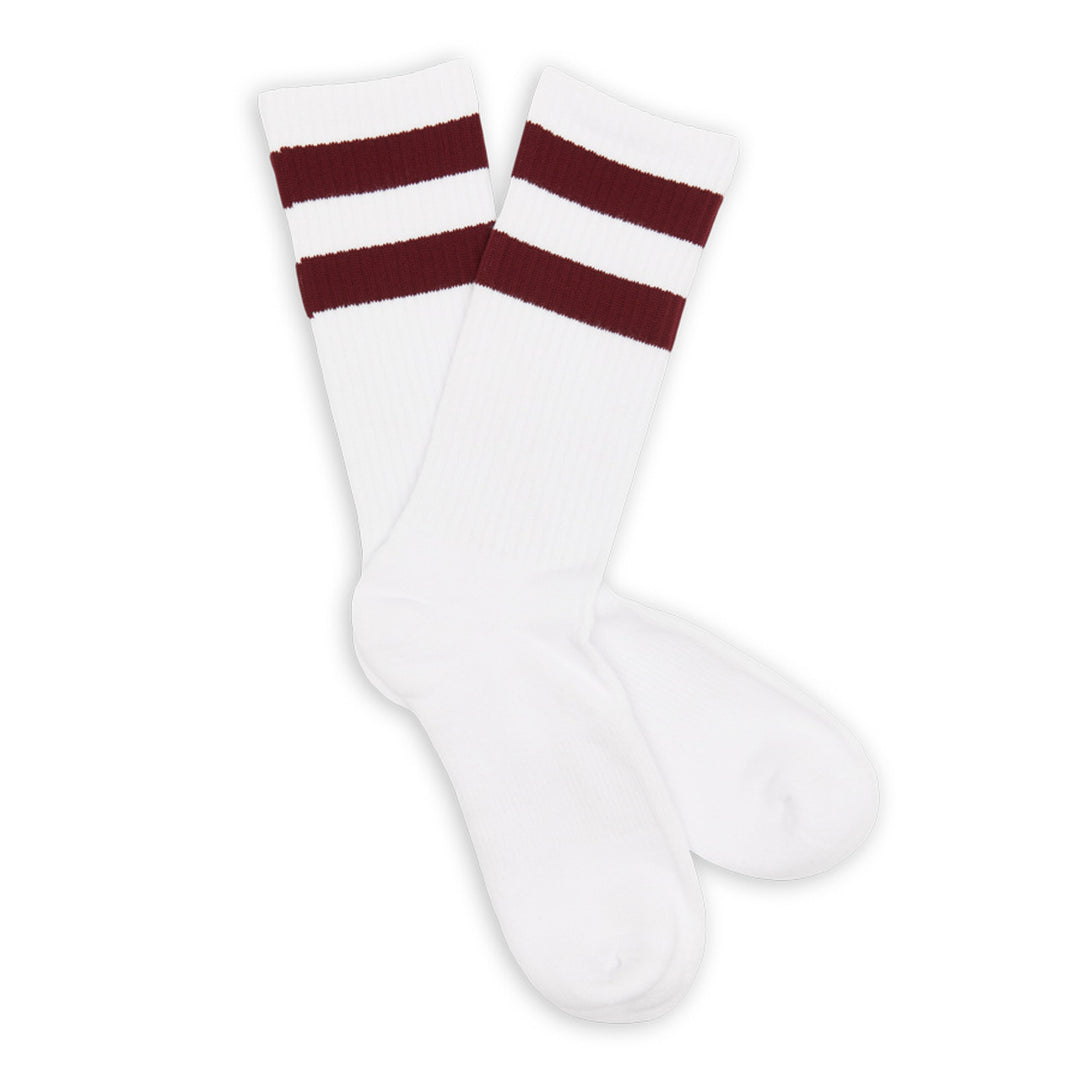 MAROON RETRO CASUAL SOCKS - Kingfisher Road - Online Boutique