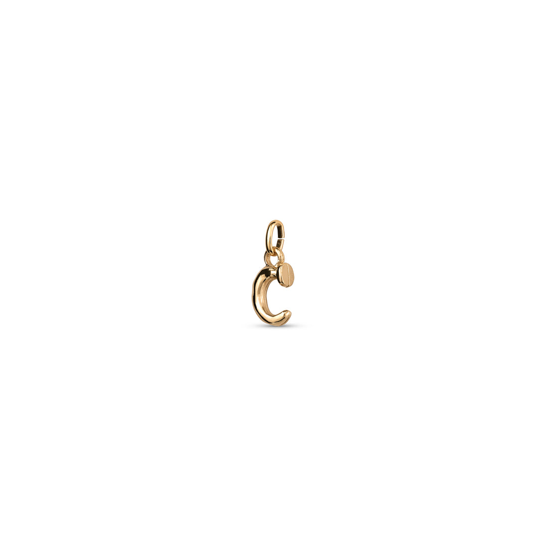 TINY "C" INITIAL CHARM-GOLD - Kingfisher Road - Online Boutique