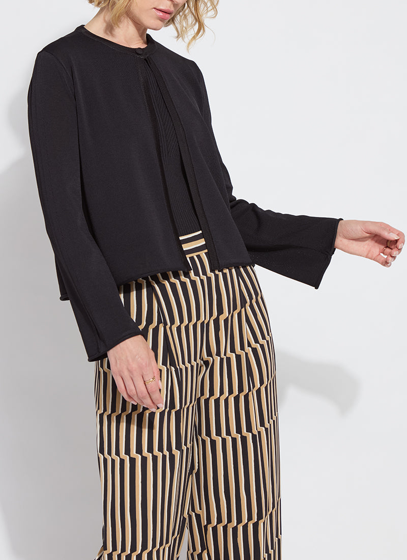 ALLEGRA FEATHER WEIGHT DUSTER-BLACK - Kingfisher Road - Online Boutique