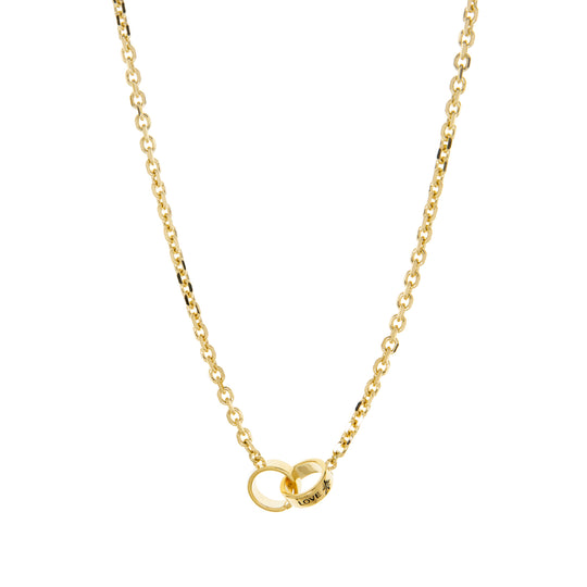 INTERLOCKED LOVE NECKLACE-GOLD - Kingfisher Road - Online Boutique