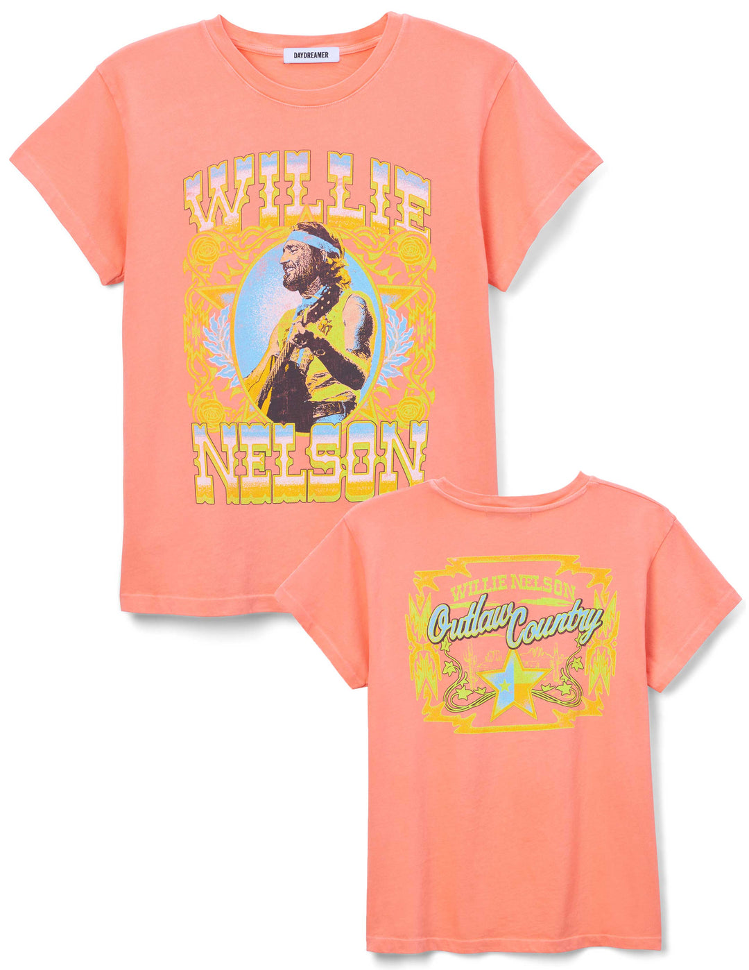 WILLIE NELSON OUTLAW COUNTRY TOUR TEE - DESERT FLOWER - Kingfisher Road - Online Boutique