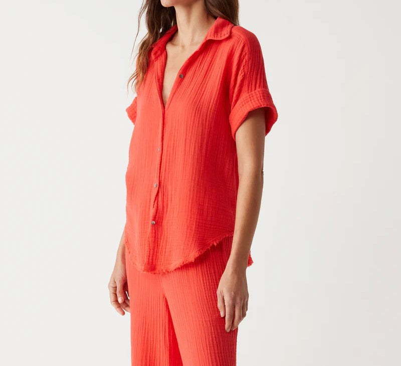 BAILEY BUTTON DOWN SHIRT-SPRITZ - Kingfisher Road - Online Boutique