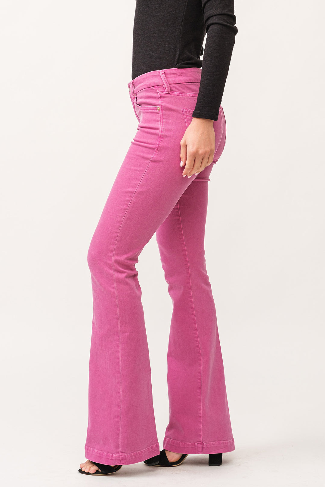 ROSA CLEAN HEM MID-RISE PANT-DAHILA MAUVE