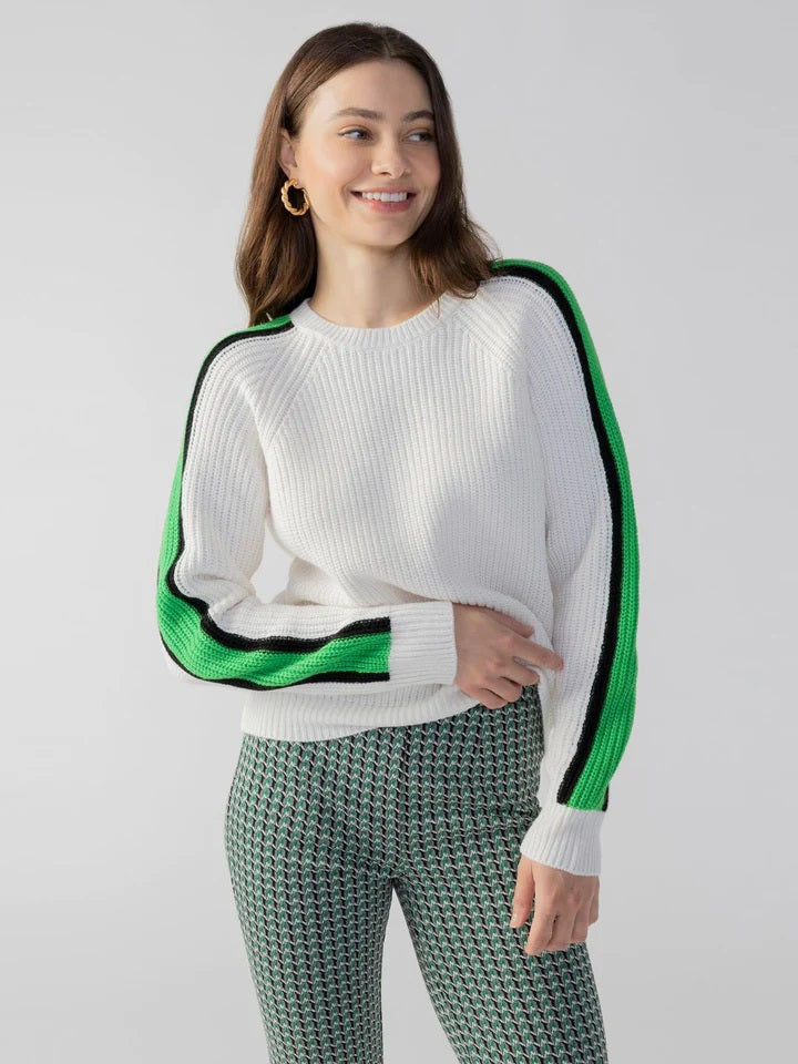 ELECTRIC CREME MULTI SUMMIT SWEATER - Kingfisher Road - Online Boutique