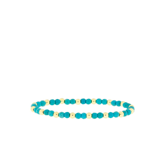 STONE & GOLD BEADED BRACELET - Kingfisher Road - Online Boutique