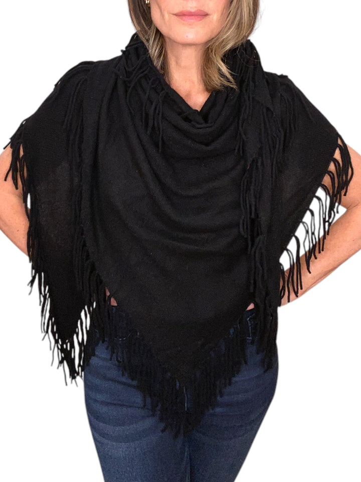 LUREX FRINGE WRAP-BLACK