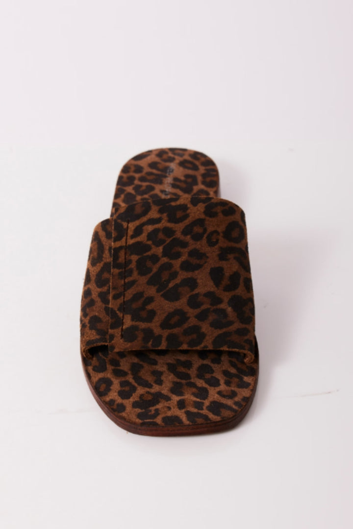 VERONA SLIDE SANDAL-CHESTNUT LEOPARD - Kingfisher Road - Online Boutique