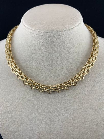 DON HEAVY CHAIN NECKLACE-WARM GOLD - Kingfisher Road - Online Boutique