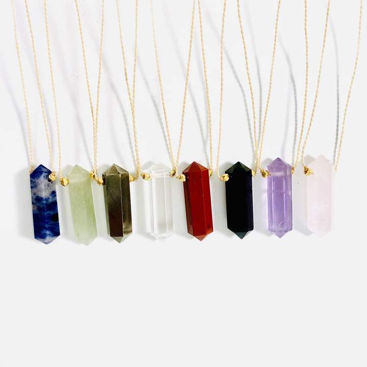 GEMSTONE POINT NECKLACE - Kingfisher Road - Online Boutique