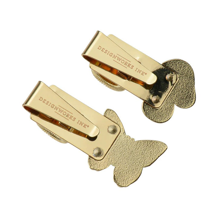 PEN CLIPS-BUTTERFLY + MUSHROOM