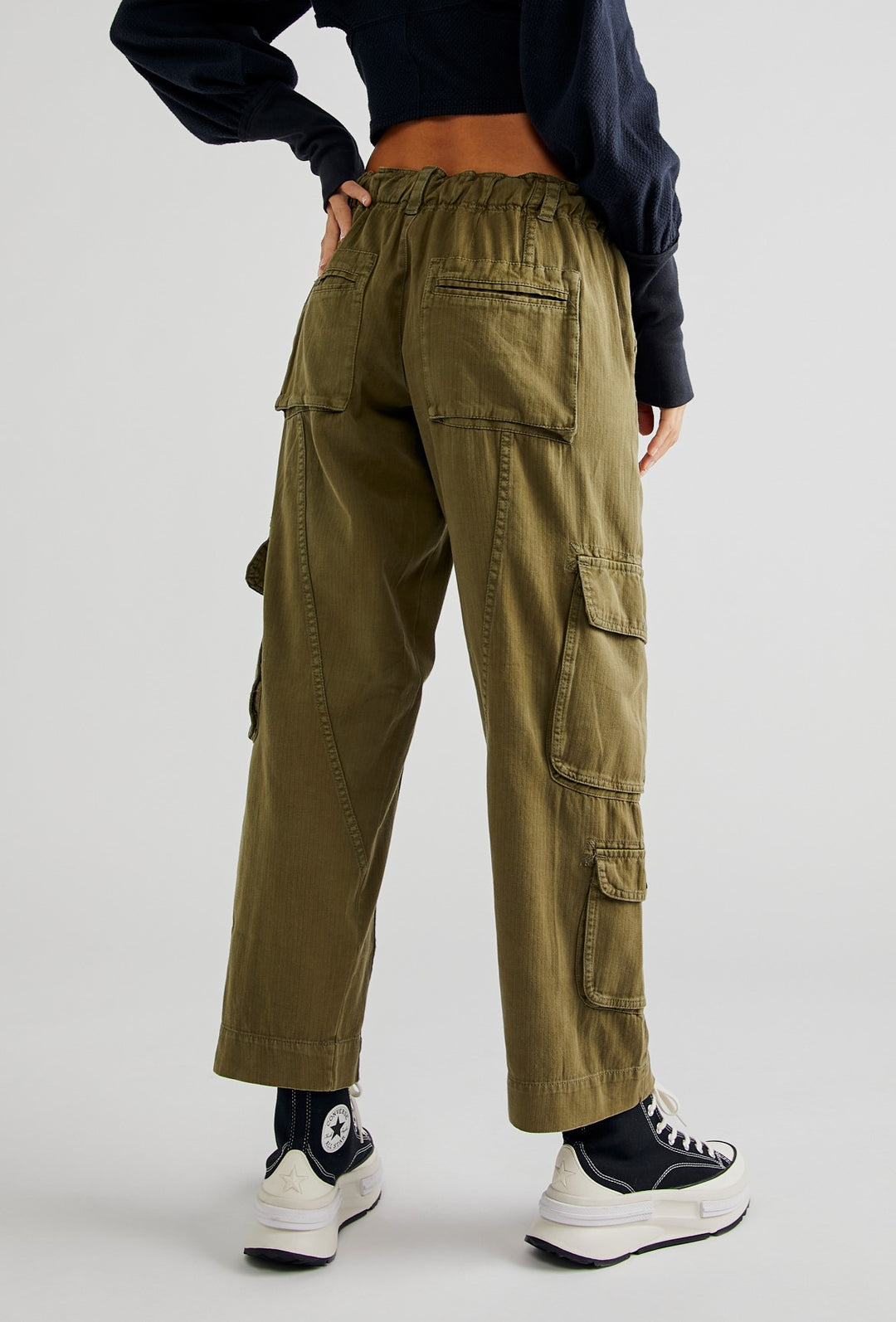 TAHITI CARGO PANT-DRIED HERB - Kingfisher Road - Online Boutique