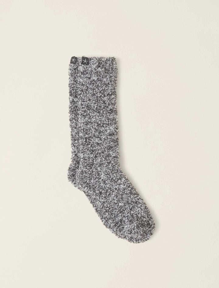 COZYCHIC HEATHERED SOCKS-SLATE BLUE WHITE