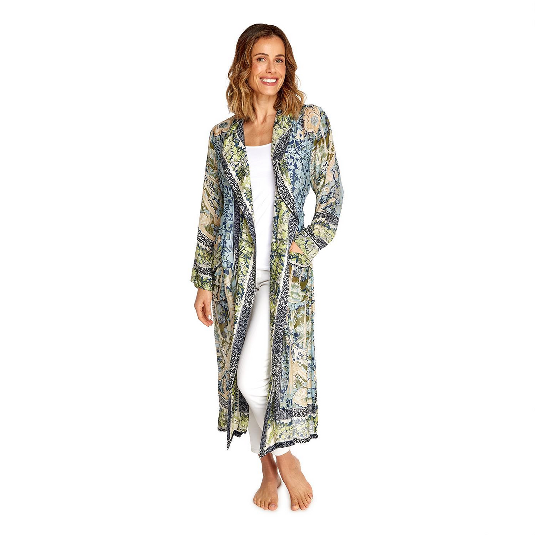 TAPESTRY SEA PRINT KIMONO ROBE - Kingfisher Road - Online Boutique