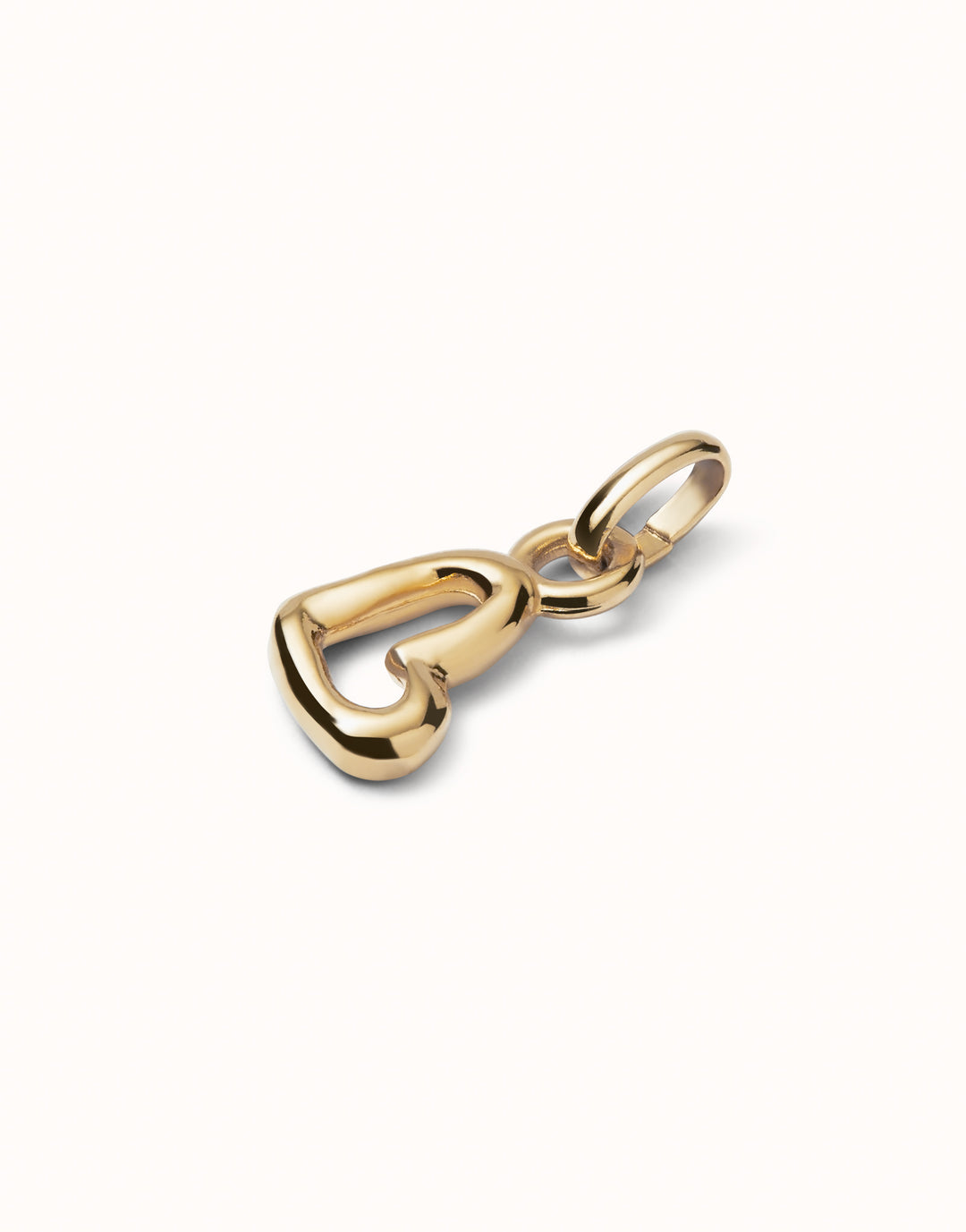 SMALL SIDEWAYS HEART OUTLINE CHARM-GOLD - Kingfisher Road - Online Boutique