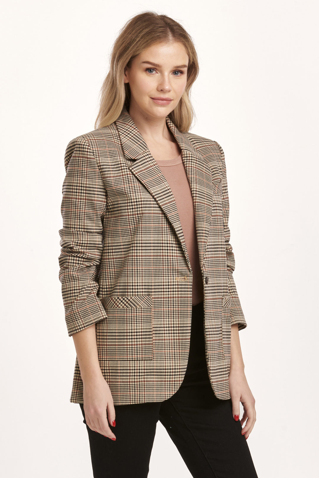 CLYDE NOTCHED LAPEL BLAZER-UMBER