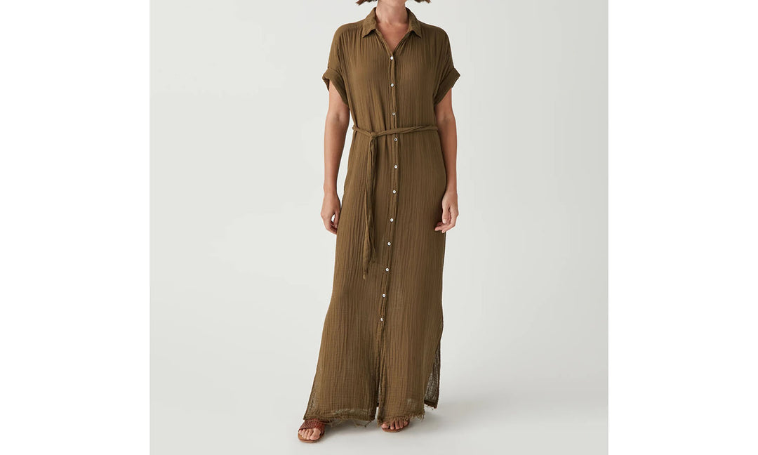ALLEN MAXI SHIRT DRESS - DOLMA - Kingfisher Road - Online Boutique