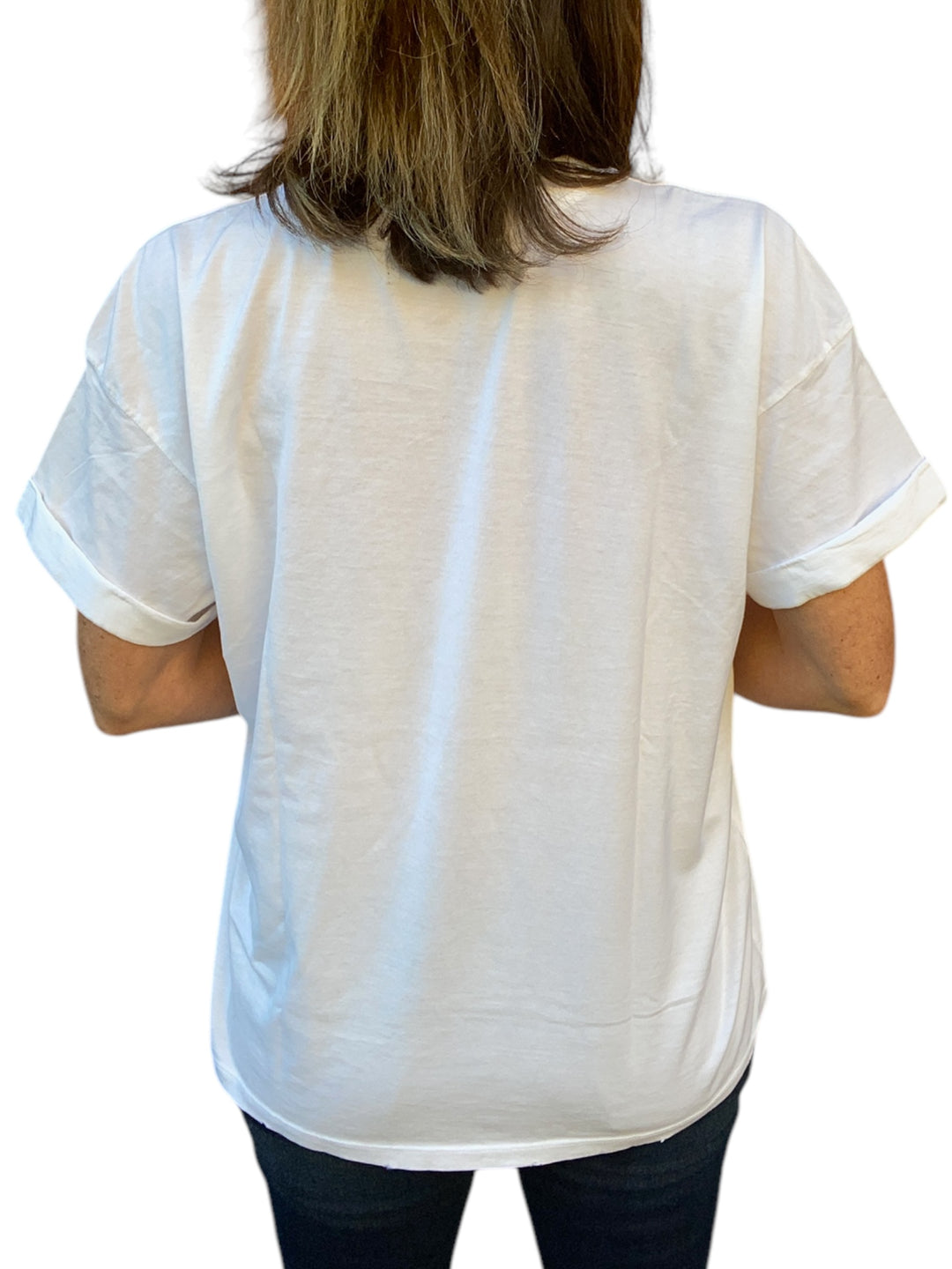 HOLIDAY BOYFRIEND TEE-VINTAGE WHITE - Kingfisher Road - Online Boutique