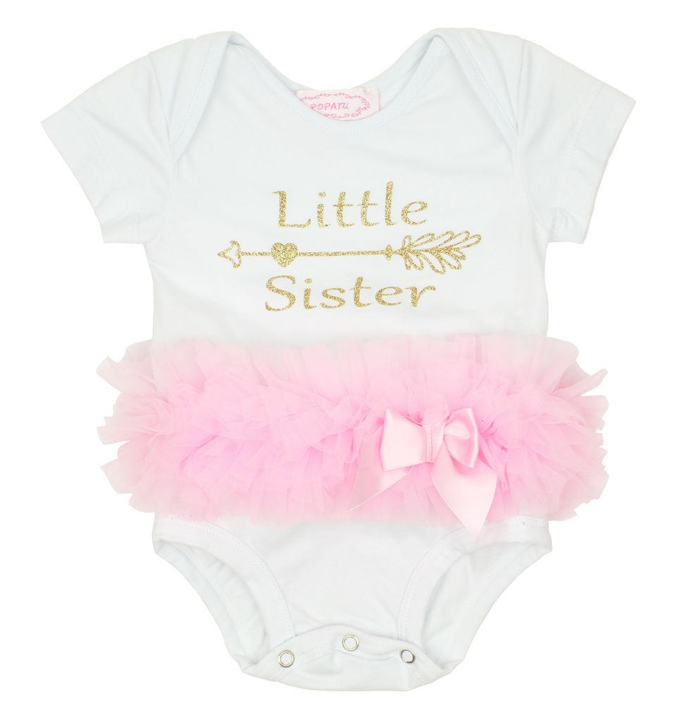 LITTLE SISTER ONESIE WITH TUTU - Kingfisher Road - Online Boutique