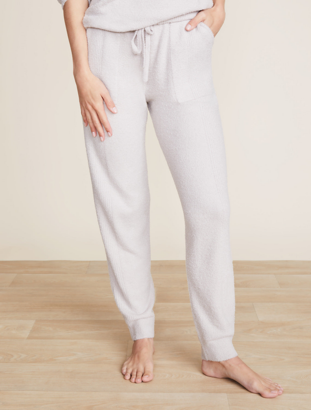 CCL RIB BLOCKED PANT-SILVER