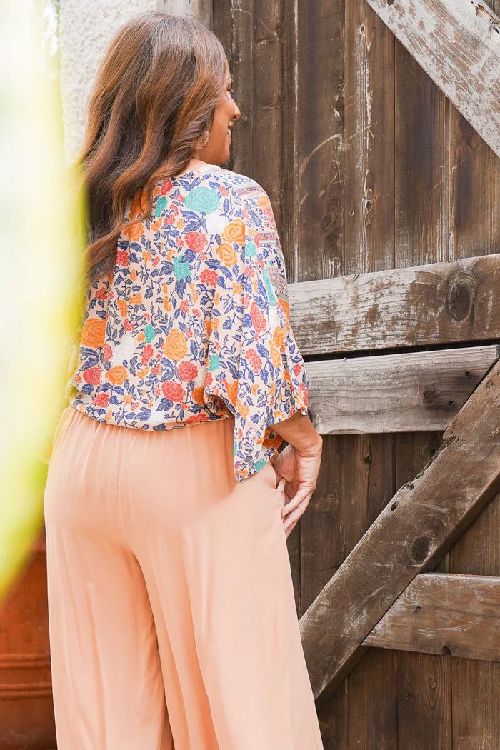 ROSALINDA KIMONO TOP-SUNSHINE - Kingfisher Road - Online Boutique