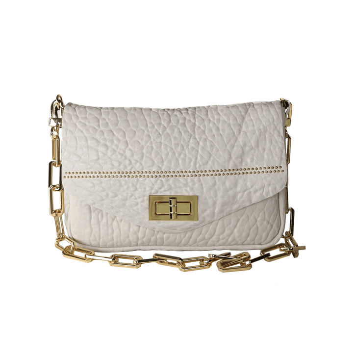 NATALIA SHOULDER BAG-CEMENT/GOLD - Kingfisher Road - Online Boutique