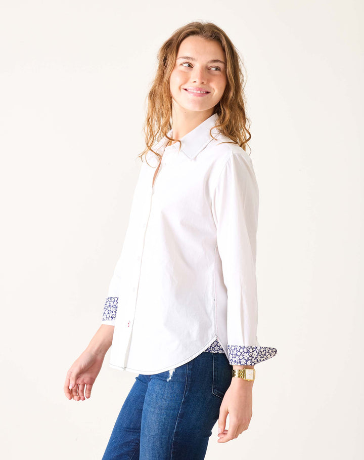 MARGOT BUTTON UP SHIRT-WHITE - Kingfisher Road - Online Boutique