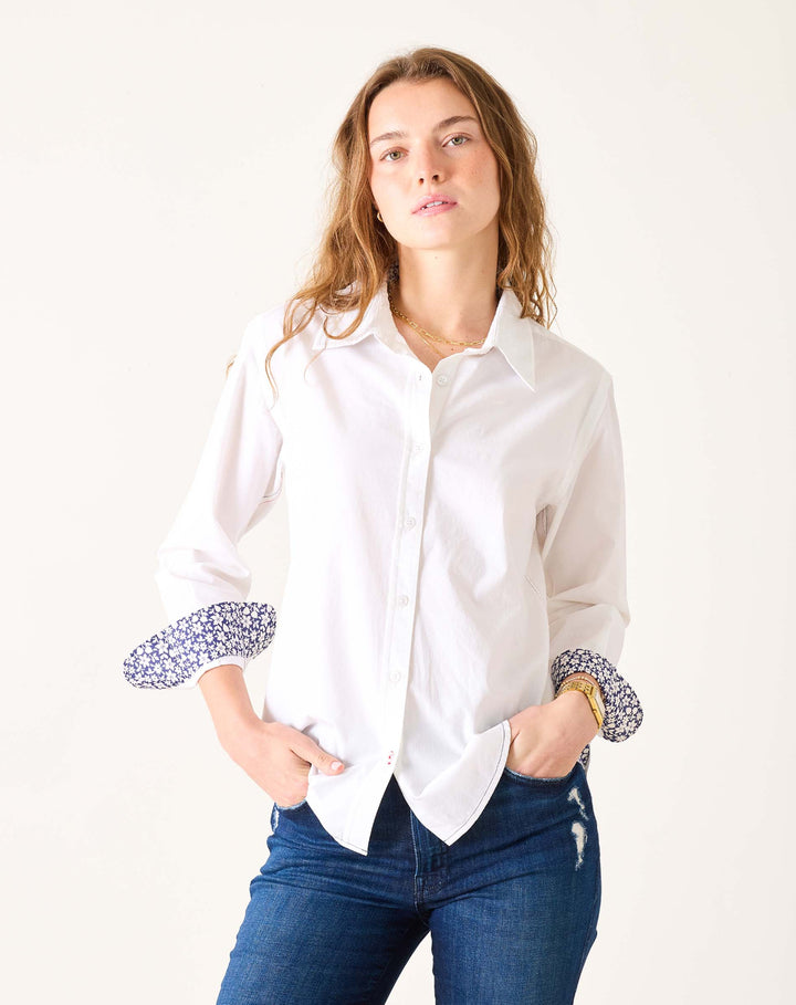 MARGOT BUTTON UP SHIRT-WHITE - Kingfisher Road - Online Boutique