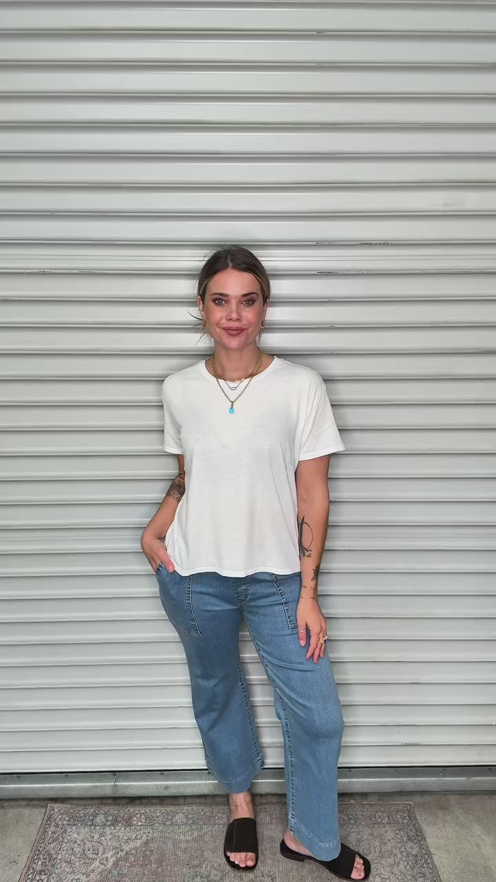 HARLEY CREW TEE-WHITE