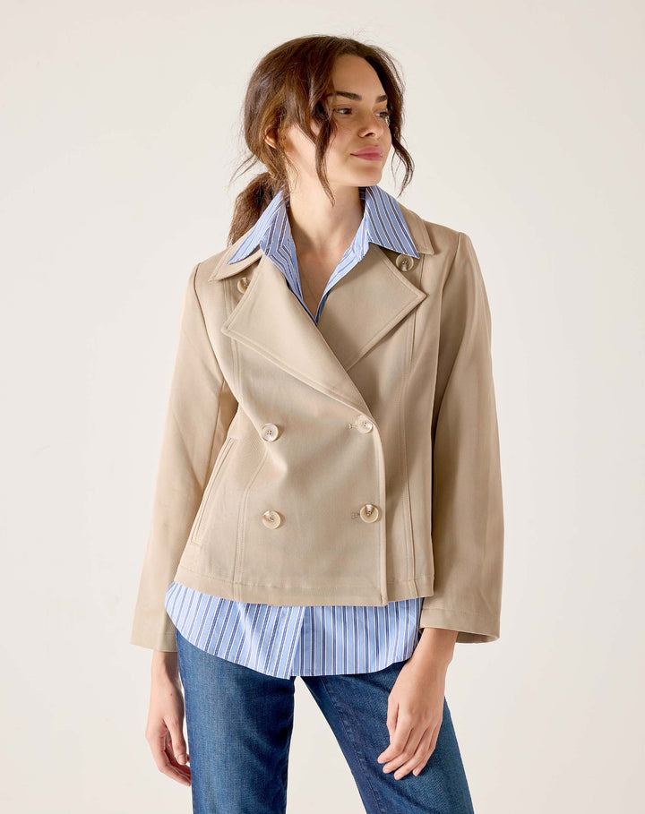 SAILOR PEACOAT-CLASSIC KHAKI - Kingfisher Road - Online Boutique