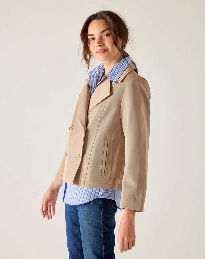 SAILOR PEACOAT-CLASSIC KHAKI - Kingfisher Road - Online Boutique