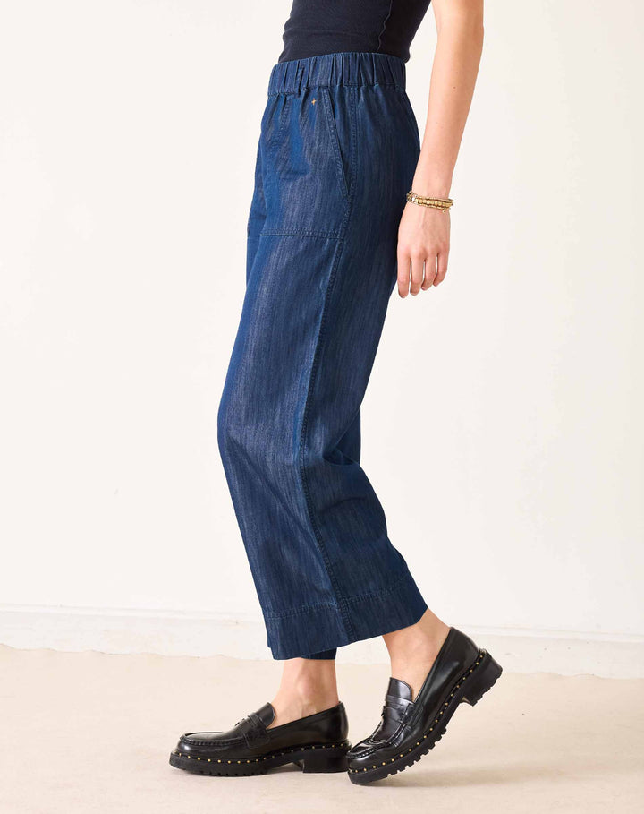 SAMMIE WIDE LEG PANT-NIGHT RAIN - Kingfisher Road - Online Boutique