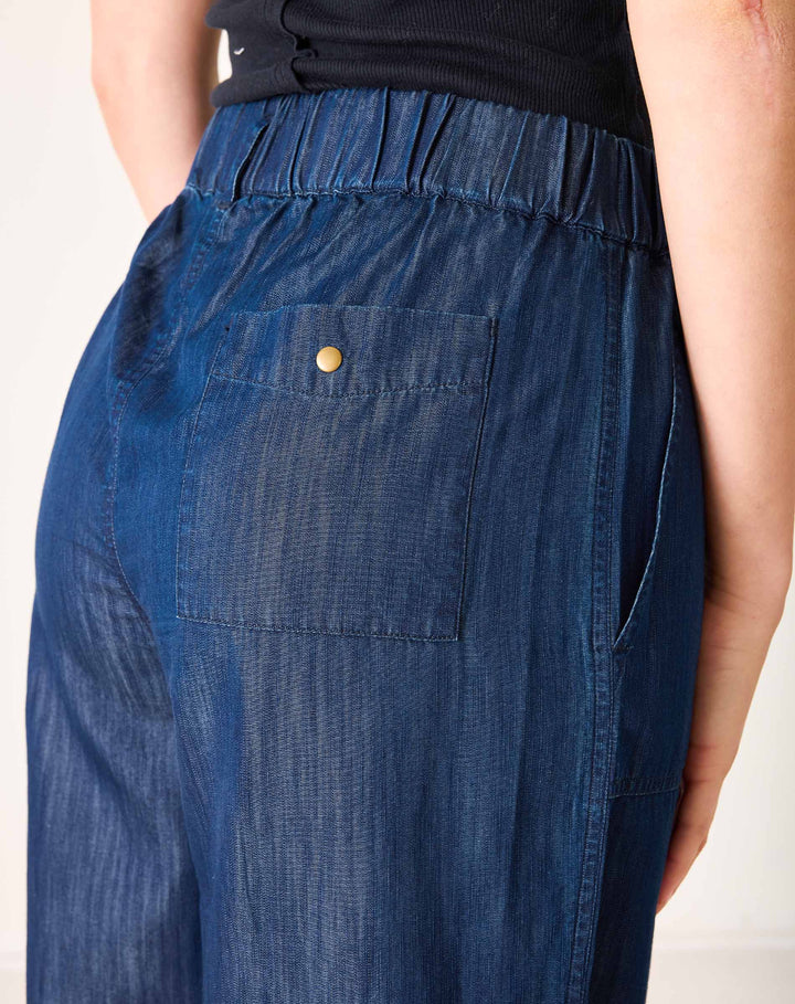 SAMMIE WIDE LEG PANT-NIGHT RAIN - Kingfisher Road - Online Boutique